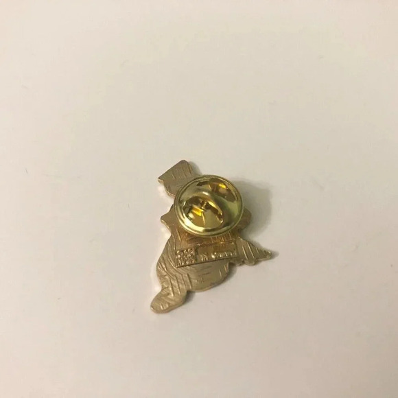 Alaska Lapel Hat Pin Eskimo Girl with  Angel Wings Flag Stars Souvenir - Picture 4 of 13